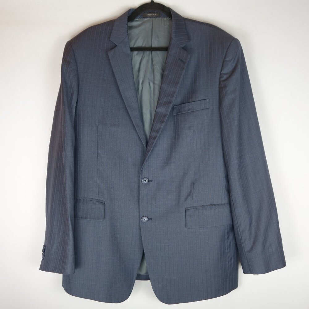 Vtg Loro Piana Wool & Silk Blend Summer Wish Suit, Sz Blazer L / Pants 36" x 30"